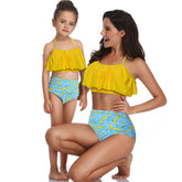 Leopard/Floral 2-Piece Bikini Suit Swimsuit